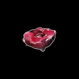 創(chuàng)意花朵透明素材水彩