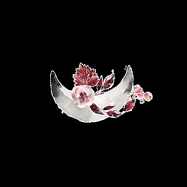創(chuàng)意花朵透明素材水彩