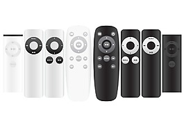 黑白電視遙控器png元素