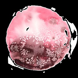 創(chuàng)意花球透明素材水彩