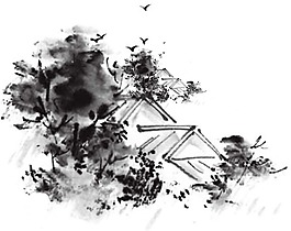 中國風(fēng)水墨畫png元素