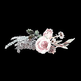 創(chuàng)意花朵設(shè)計透明素材水彩