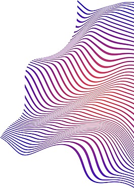 卡通紫色线条图形png元素