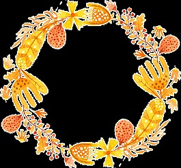 創(chuàng)意花環(huán)設(shè)計(jì)裝飾素材