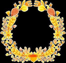 創(chuàng)意花環(huán)設(shè)計(jì)裝飾素材