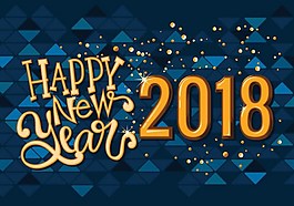 2018新年快樂矢量素材下載