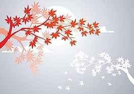 樹葉楓葉ai矢量素材下載