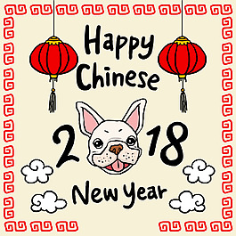 手繪新年矢量元素