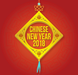 金色新年装饰素材