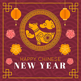 2018新年狗年海報(bào)
