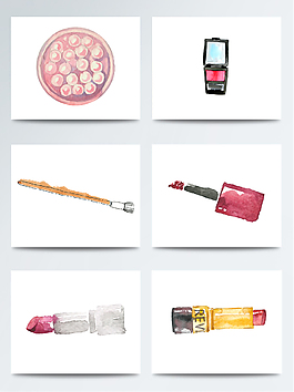 小清新手繪化妝品