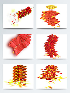 新年鞭炮燃放图案合集