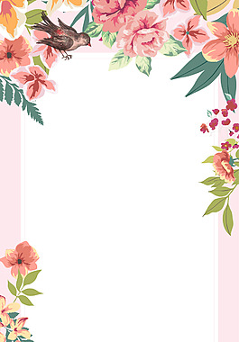 清新花卉春節(jié)新品海報背景