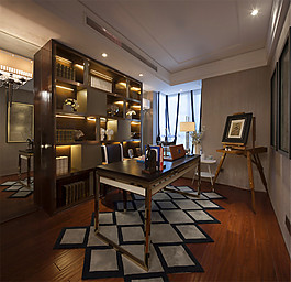 復古設計室內效果圖