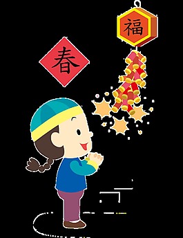 喜慶中國風放鞭炮素材設計