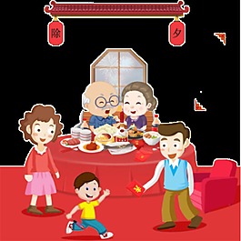 喜慶中式年夜飯素材