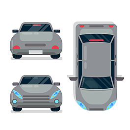 卡通矢量小轎車元素設(shè)計(jì)
