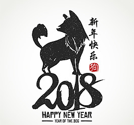 优雅的黑白中国新年素材