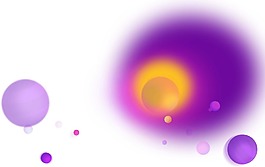 卡通紫色星空星球png元素