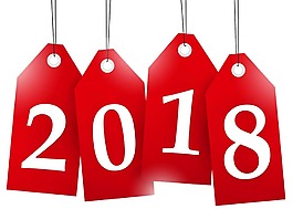 红色2018吊牌png元素