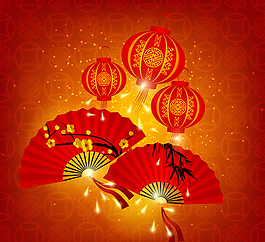 大紅喜慶節(jié)日元素