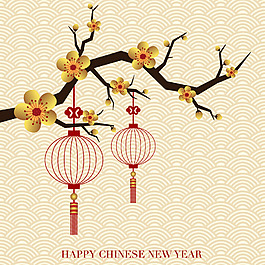 簡約中國新年海報素材