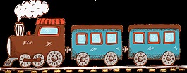 精美卡通小火車元素