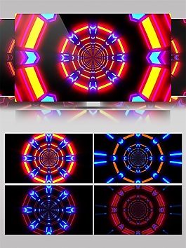 橙色世界光環(huán)視頻素材
