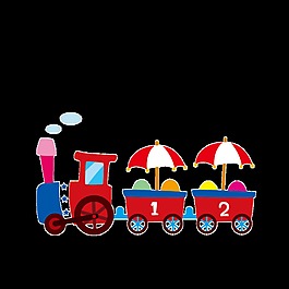 小火車玩具免摳PNG透明背景