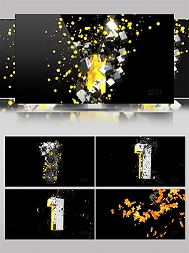 金色夢幻氣泡視頻素材