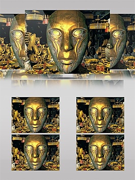 金色巨像視頻素材