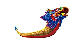 卡通龍舟png元素