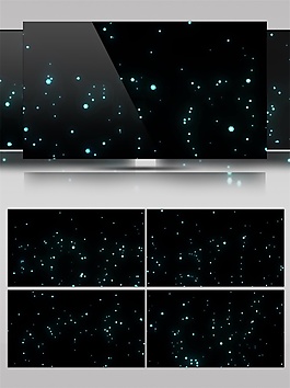 綠色星際光斑視頻素材