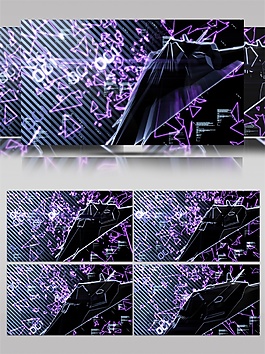 紫色夢幻光束視頻素材