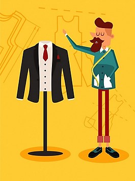 男士衣服時(shí)尚ai矢量素材下載