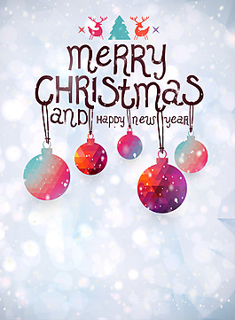 矢量卡通文藝質感圣誕節背景