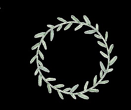 樸素簡(jiǎn)易手繪花環(huán)裝飾圖案