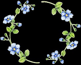 極簡(jiǎn)雅致手繪花環(huán)裝飾元素