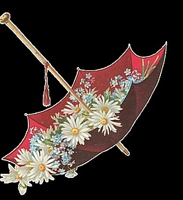 民國風(fēng)淺色手繪菊花裝飾元素