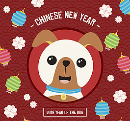 卡通創(chuàng)意風(fēng)格新年海報