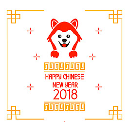 卡通可愛小狗素材