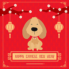 金色新年元素海報