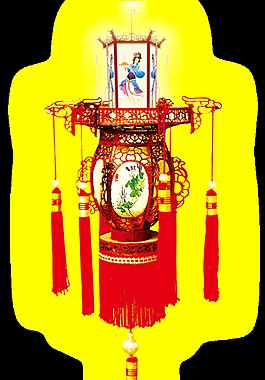 鬧元宵花燈裝飾元素設(shè)計(jì)