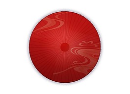 卡通紅色裝飾畫png元素