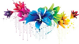 創(chuàng)意歐式花朵png元素