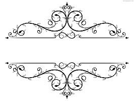 創(chuàng)意歐式花紋png元素