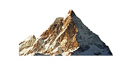 黃色山峰png元素