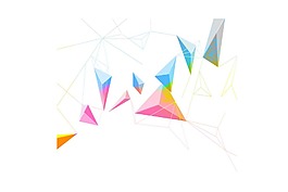 卡通幾何立體圖形png元素