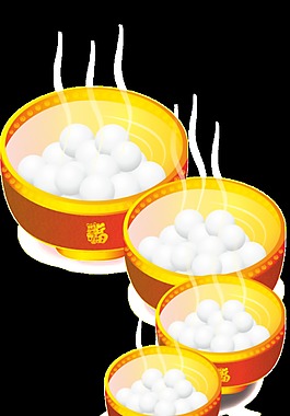 元宵节汤圆PNG装饰元素