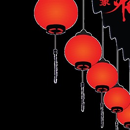 紅色元宵節(jié)燈籠PNG裝飾元素(201)